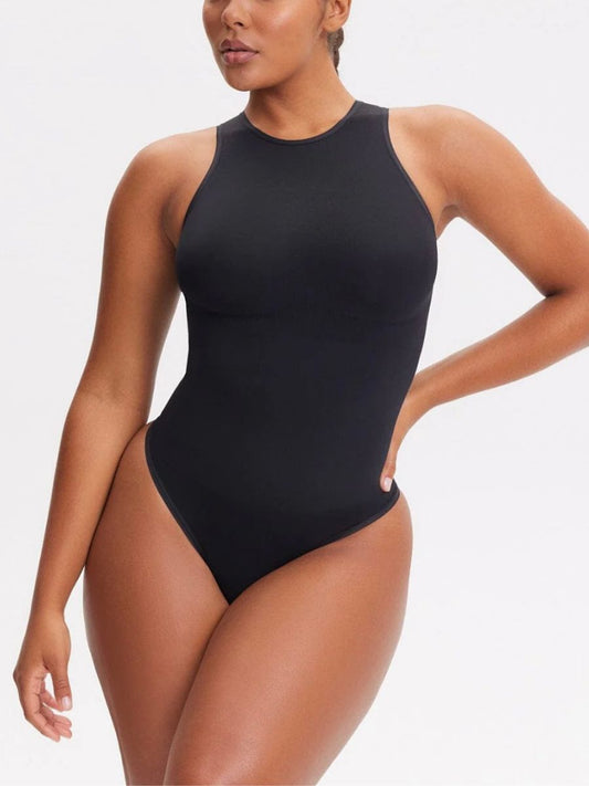 Shapewear body med hög halsringning ,ger en effekt som en andra hud